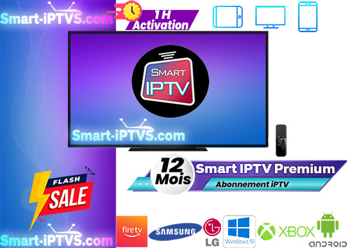 Promo Abonnement Smart IPTV Premium 12 Mois